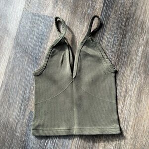 FP Movement by Free People Olive Crop Top